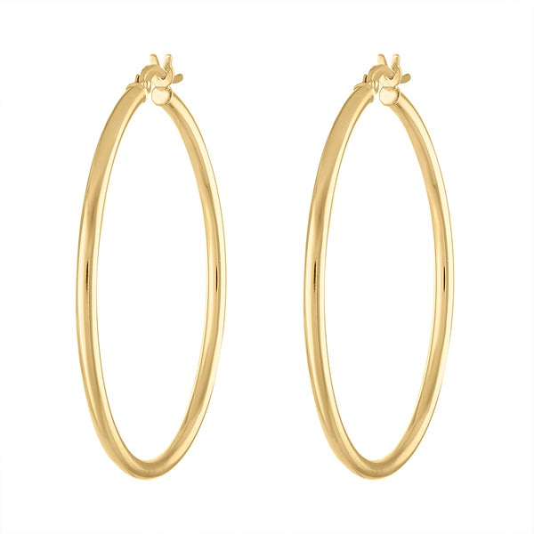 14KT GOLD LARGE THIN HOOP EARRING Jewels by Joanne