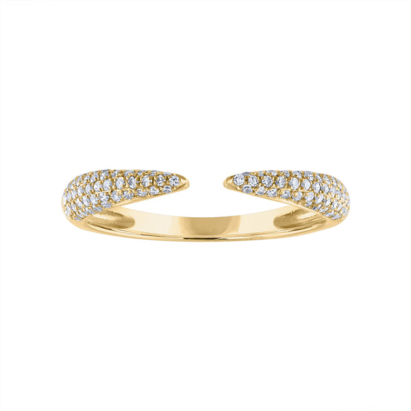 14KT GOLD DIAMOND CLAW RING