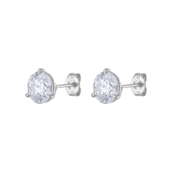 14KT GOLD 3 CARAT LAB-GROWN DIAMOND STUD EARRING