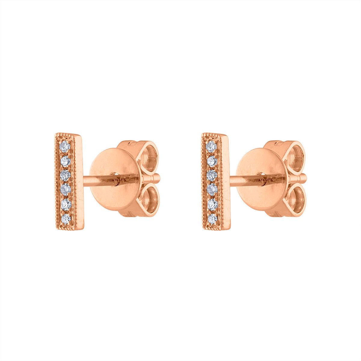 14KT GOLD HUGGIE WITH SMALL DIAMOND OVAL LINK EARRING