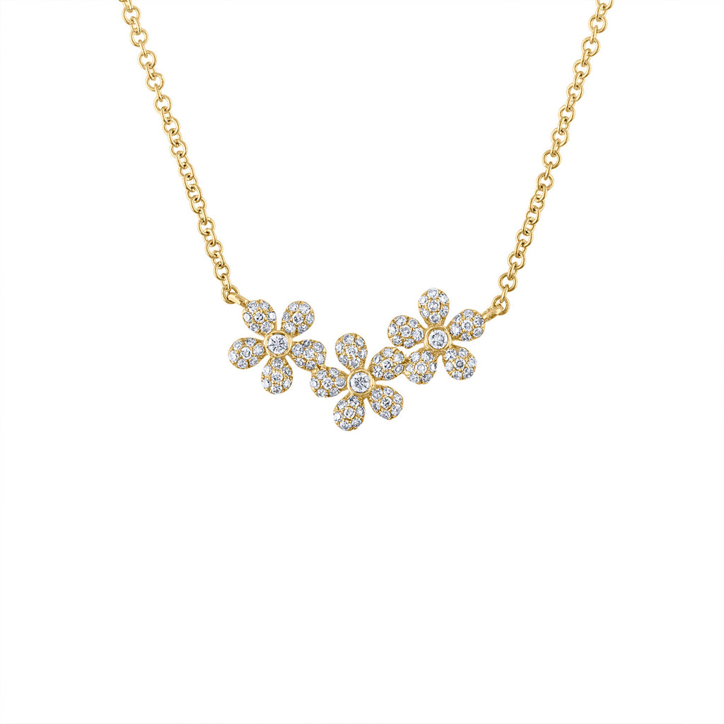 D for diamond daisy necklace Clearance