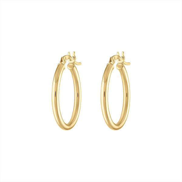 14KT GOLD SMALL THIN HOOP EARRING