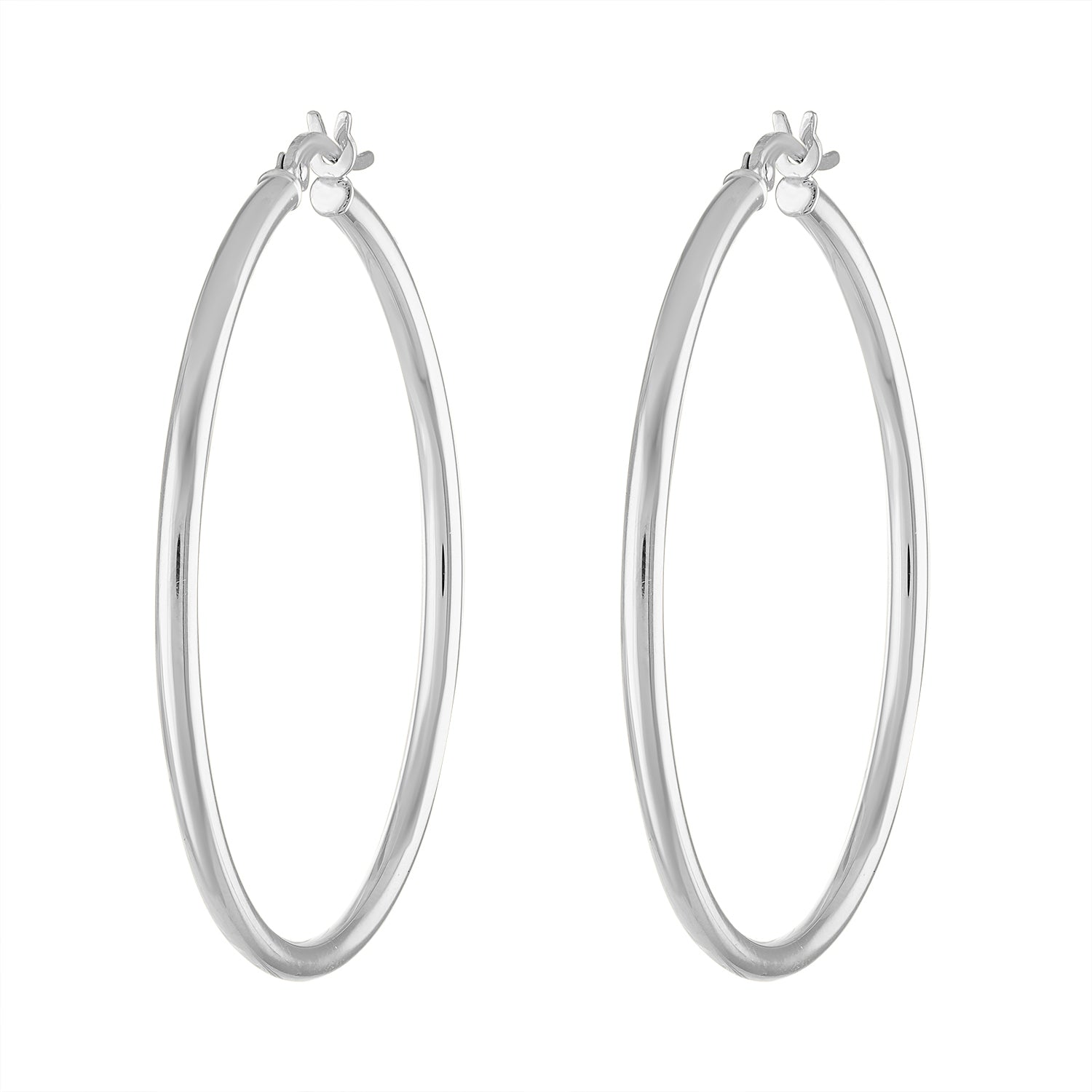 14KT GOLD LARGE THIN HOOP EARRING